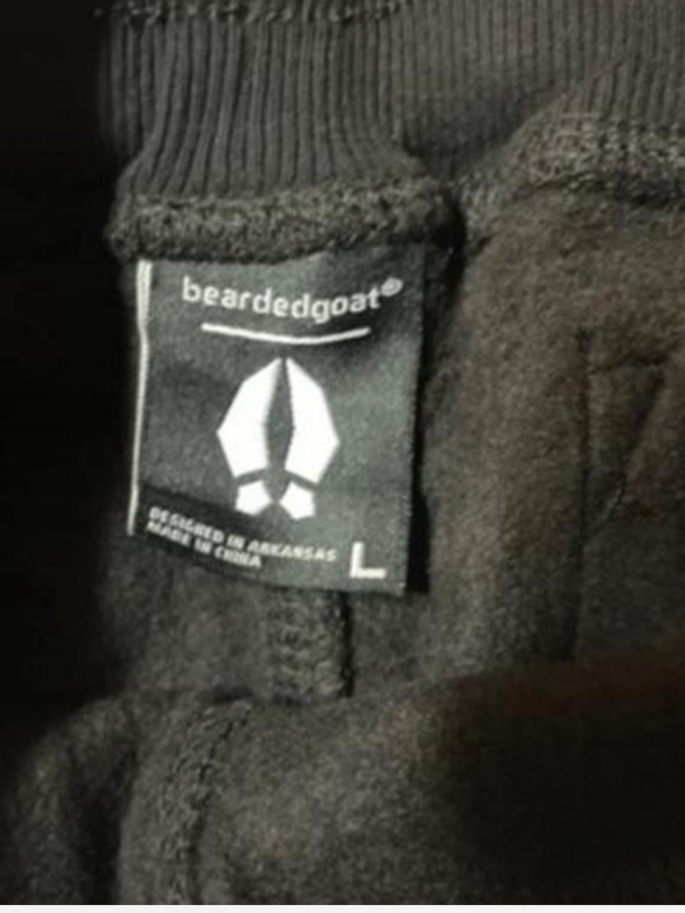 NWT Bearded Goat Black Getaway Pants Fleece Joggers Sweatpants Women's L - Picture 3 of 6